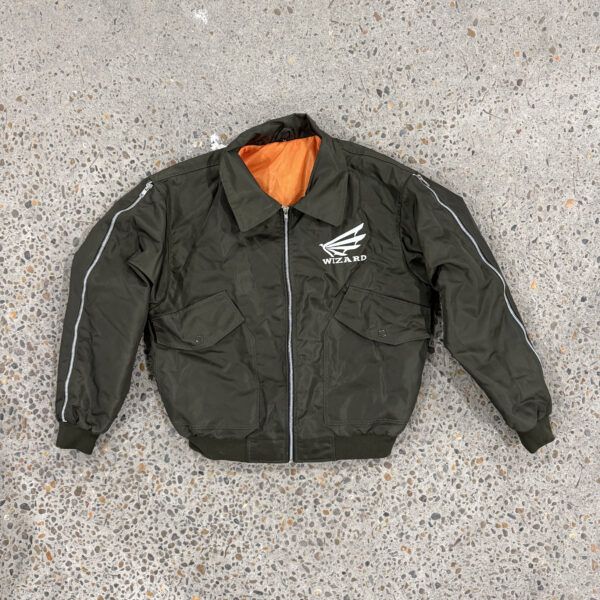 Difften olive green bomber jacket