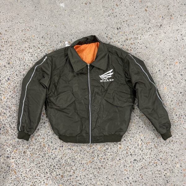 Difften olive green bomber jacket