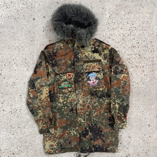 brown camo parka