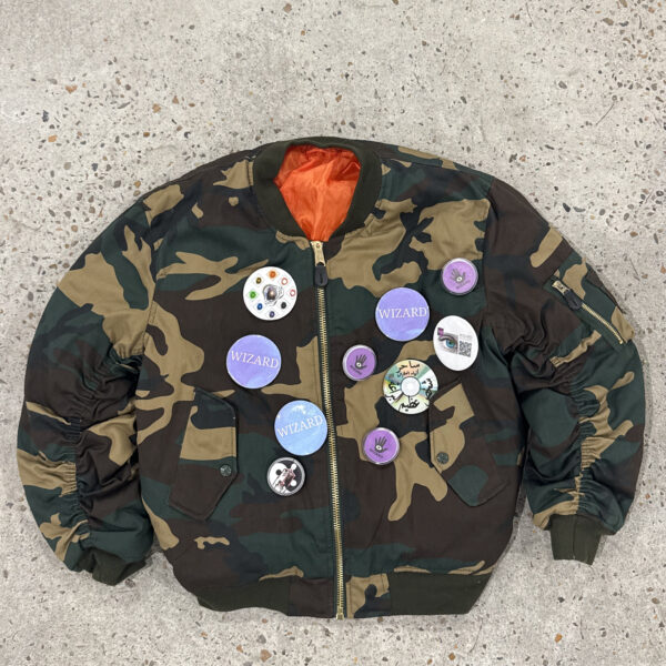 Normal camo bomber buttons