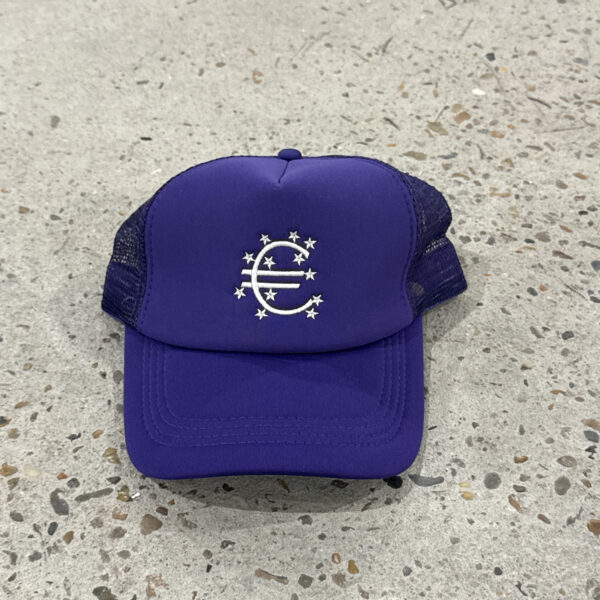 Euro purple trucker cap
