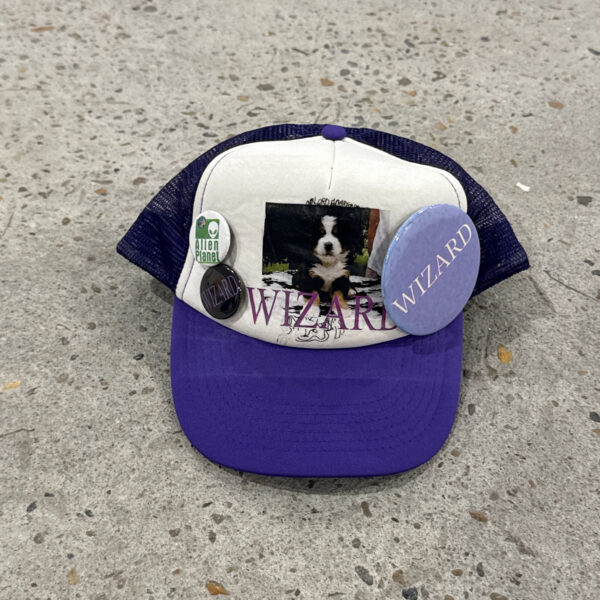 Buttons trucker cap purpel