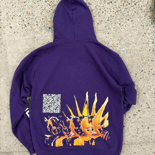 We print purple hoodie