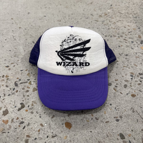Wizard glitter purpel trucker cap