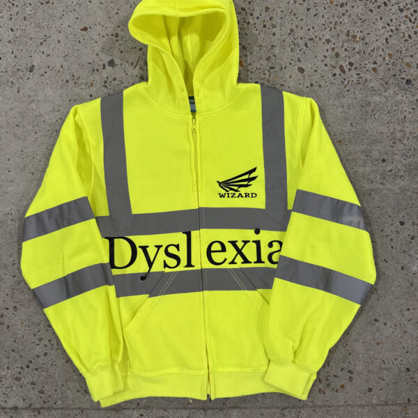 Acid green zip hoodie wizard Dyslixa